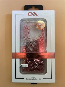 Case Mate Waterfall Liquid Glitter Case For Samsung Galaxy S9 - Rose Gold Pink - Picture 1 of 2