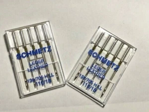 10 - Size 16 Schmetz LEATHER Sewing Machine Needles 130/705HL 15x1 - Picture 1 of 4