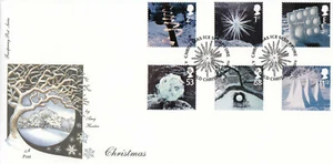 (95803) GB Fourpenny FDC Natale Freddo Christmas Ware 2003 - Foto 1 di 1