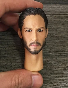KUMIK 1/6 Scale KM15-5 Keanu Reeves John Wick Head Sculpt For Hot Toys Body - Picture 1 of 4