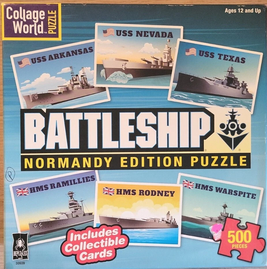 Battleship Normandy Edition Jigsaw Puzzle Collage World 500 Pieces  Foto 1 de 1