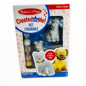 Melissa & Dough Created By Me Mascota Estatuillas Gato y Perro Set Artesanal Kit Nuevo en Caja Regalo - Imagen 1 de 3