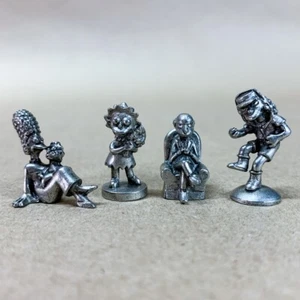 Simpsons Monopoly Exclusive Pewter Tokens Marge Lisa Mr.Burns Otto 2001 - Picture 1 of 10