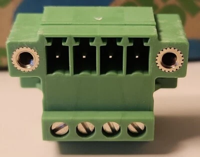 LOT 4X Phoenix Contact PCB connector - MCVU 1,5/ 4-GFD-3,81 1833043 - Image 1 of 4