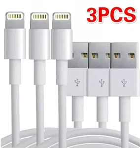 3x Genuine FAST Charger For iPhone IOS Cable USB Lead 14 13 12 11 6 7 8 X SE 2 - Afbeelding 1 van 9