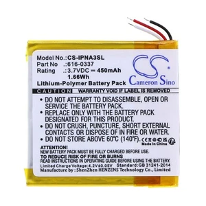 Batterie 450mAh 616-0337 616-0311 616-0333 Pour Apple  iPod Nano 3rd, G3 4GB 8GB - Photo 1 sur 4