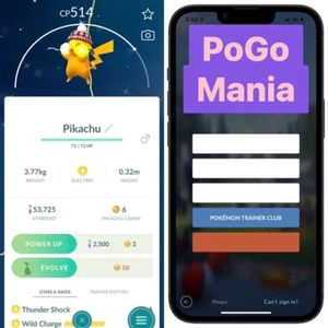 Shiny Pikachu wearing a snowflake beanie✨mini PTC 20k✨(read description) - Picture 1 of 1