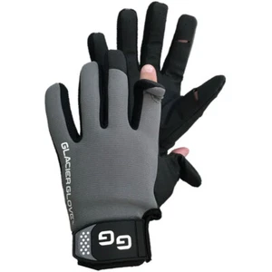 GLACIER GLOVE Elite Angler Black/Gray Gloves (781BK) - Picture 1 of 7