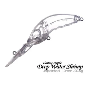 20PCS 10cm 10.5g Deepwater Shrimp Crankbait Unpainted Blank Fishing Lure model - Picture 1 of 13