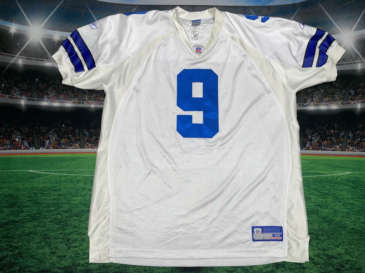 Reebok × NFL ダラスカウボーイズ ゲームシャツ ROMO モデル Reebok Mens Tony Romo Dallas Cowboys #9 NFL Blue Football Jersey