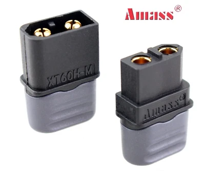 ✅ 3 Paar Original XT60H Hochstrom Schwarz Goldstecker XT60 Stecker Buchse RC ✅ - Bild 1 von 4