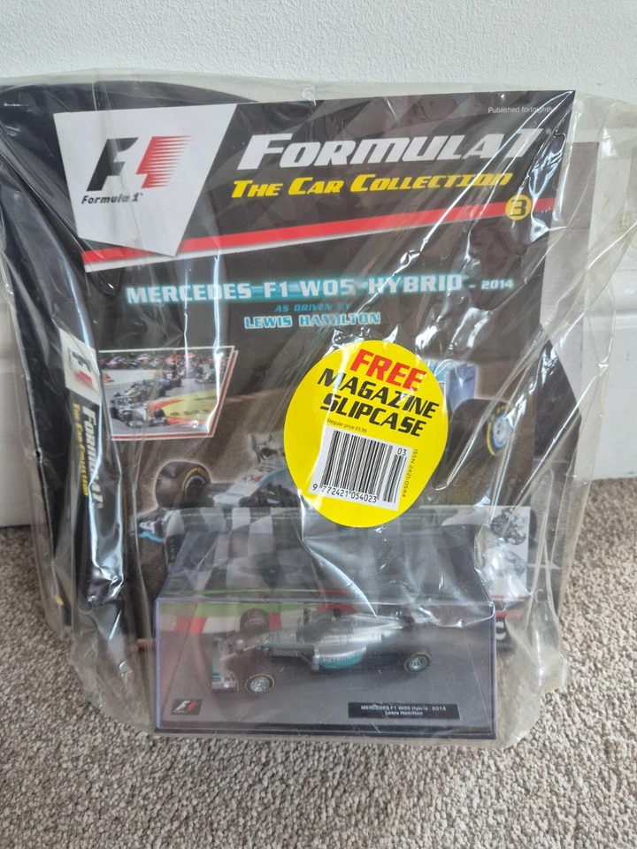 Collezione Di Auto F1 1/43 MERCEDES W05 HYBRID LEWIS HAMILTON 2014 #3 NUOVA - Immagine 1 di 3