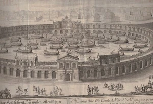 Naumachie. Où Combat Naval des Romains, Delsenbach. 1721 - Picture 1 of 2