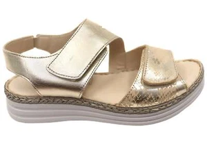 Cabello Comfort Rhonda Womens Leather Comfortable Sandals - Picture 1 of 13