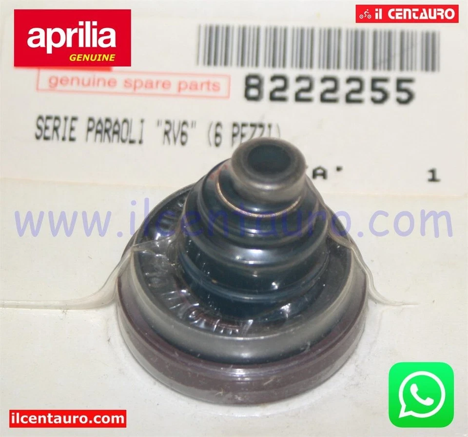 AP8222255 SERIE PARAOLI MOTORE RV3 - RV6 ORIGINALE APRILIA TUAREG RALLY 50 90/92 - Imagen 1 de 1