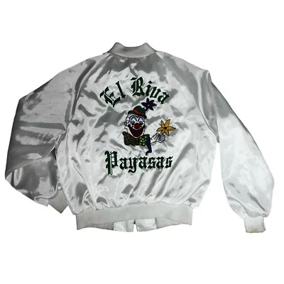 Винтажный клоун атласный Joyce цепочка с вышивкой куртка - Изображение 1 из 4