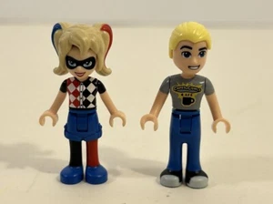 LEGO DC Super Hero Girls 41231 Harley Quinn & Steve Trevor Minifigures Lot of 2 - Picture 1 of 4