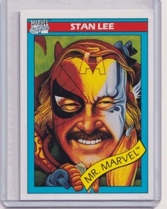 Tarjeta coleccionable de novato Stan Lee Mr. Marvel 1990 Marvel Universe Series 1 Impel #161 - Imagen 1 de 2