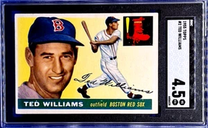 SGC 4.5 - 1955 Topps # 2 Ted Williams Boston Red Sox HOF - Foto 1 di 2