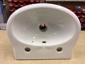 TWYFORDS JUPITER 360MM 2TH CLOAK ROOM BASIN IN WHITE - Photo 1/2