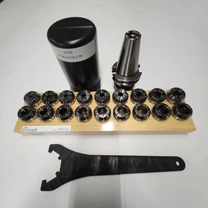 2 PIEZAS CAT40 ER32-2.76" Mandriles Pinza + 18PCS ER32 PINZA SET TECHNIKS + Llave - Imagen 1 de 1
