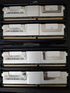 4x1GB Genuine Dell PowerEdge 1950 1955 2900 2950 6800 6850 ECC PC2-5300 FB-DIMM - Picture 1 of 1
