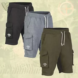 PANTALONES CORTOS US ALGODÓN GRIS OLIVA NEGRO DEPORTE MILITAR EXTERIOR OTAN TREKUNG NUEVOS - Imagen 1 de 7