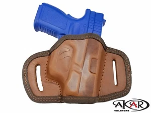 XD 40 Subcompact Right Hand OWB Open Top Quick Draw Belt Holster, Akar - Picture 1 of 3