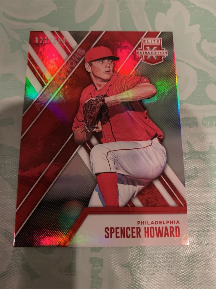 2017 Elite Extra Edition Aspirations Red Spencer Howard RC /150 Phillies - Image 1 of 3