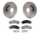 Front Rotors & Ceramic Brake Pads Kit For 1997 GMC Jimmy 4WD with Rear Rotors GMC Jimmy