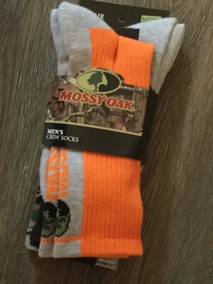Mossy Oak  Mens Crew Sock MD 2 Pairs - Image 1 of 3
