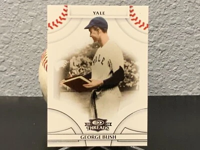 George Bush Yale Baseball - 2008 Donruss Threads - Image 1 of 2