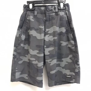 Trunks Boys Size Small Charcoal Gray Nylon Camo Multi-Functional Shorts NWT - Picture 1 of 4