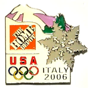 2006 Torino Olympics Home Depot Team USA Hat Pin Lapel Pin - Picture 1 of 1