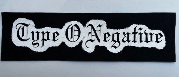 Type O Negative Cloth Patch Sew On Badge Metal Rock Approx 8" X 2.25" (CP348) - Image 1 of 1