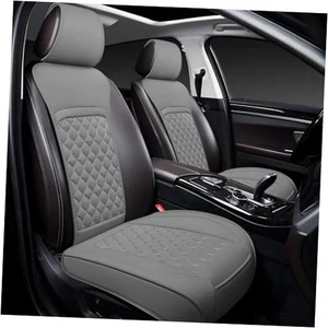 Front Car Seat Covers for Volkswagen,Leather Waterproof front seat cover Gray - Picture 1 of 8