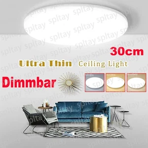 Plafoniera LED ultrapiatta 50W plafoniera soggiorno camera da letto rotonda lampada - Foto 1 di 13