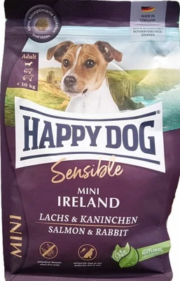 10 kg Happy Dog Sensible Mini Ireland (€ 5,14/kg) Lachs & Kaninchen Hundefutter - Bild 1 von 2