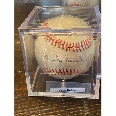 Duke Snider Autographed Signed Baseball Official Ball National League - Image 1 of 4
