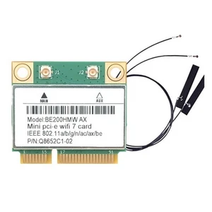 WiFi 7 PCI-E WiFi-Karte BE200 BE200HMW 8774Mbps 2,4G/5G/6Ghz für Bluetooth 3875 - Afbeelding 1 van 17