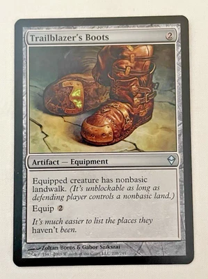 1x Trailblazer's Boots  Zendikar MTG Magic the Gathering LP - Image 1 of 2