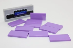 Lego (c) 10x Fliese 2x4 - tile - lavendel lila - 87079 - Platte / Fliesen - Bild 1 von 1