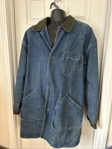 LL Bean Größe XL Tall Herren Denim Wolle gefüttert Barn Chore Mantel Jacke Vintage - Bild 1 von 6