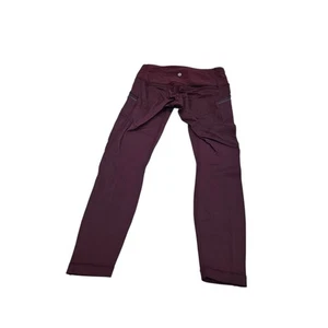 Pantalones de Yoga Lululemon Borgoña Polar Talla S. Bolsillos, Elásticos, Cómodos - Imagen 1 de 9