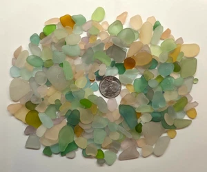 VETRO MARE ORIGINALE SURF TUMBLED DI PUERTO RICO / ASSORTIMENTO PASTELLO 10 OZ #3 - Foto 1 di 2