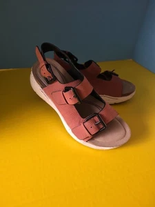 Bionica Sandalen Damen 6,5 rot Leder Olin Slingback Desert Rose Riemchen Sport - Bild 1 von 6