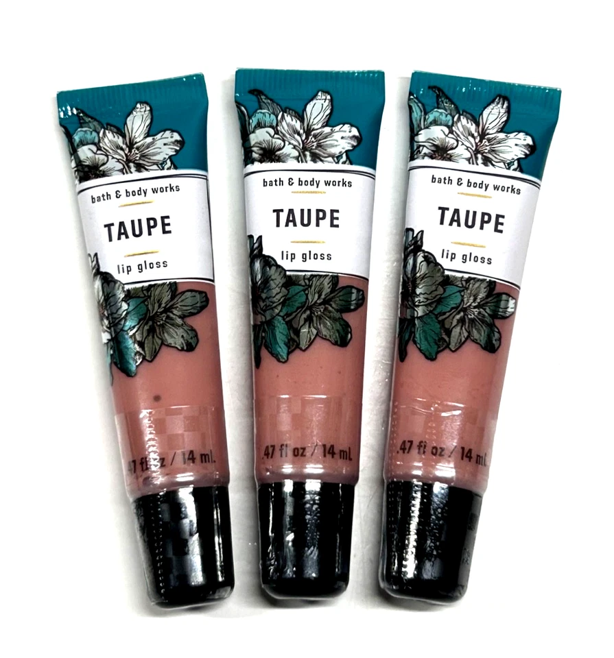 2pk Taupe Lip Gloss Bath & Body Works Ship