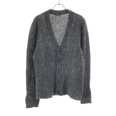 PRADA 2006AW Wool Knit Cardigan UMC345 Grey 46 Used MESC-0 - Image 1 of 4