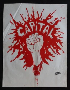 Póster Original Mayo 68 PUÑO EN LA CAPITAL Póster May 1968 50x65cm 044 - Imagen 1 de 2