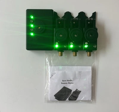 MK3 Steve Neville 3+1 Alarm Set grün | Karpfenangeln Alarme & Empfänger UVP 512£ - Bild 1 von 4